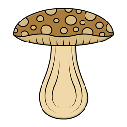 260x260 Cartoon Mushroom Step