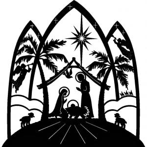 300x300 Clipart Free Nativity Scene Collection Cute Christmas Clip Art