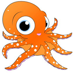 250x250 Cartoon Octopus Step