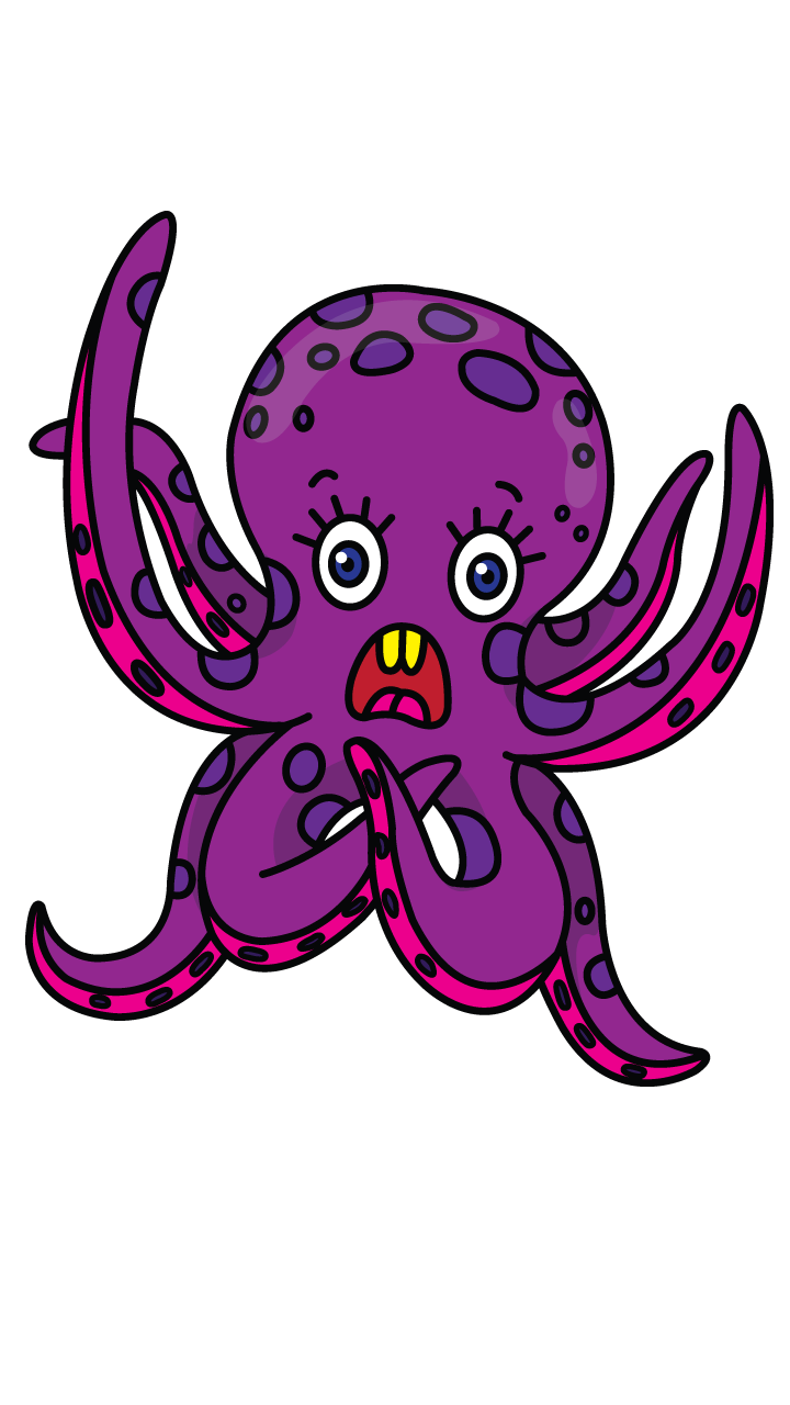 720x1280 Collection Of Free Octopus Drawing Simple Download On Ui Ex