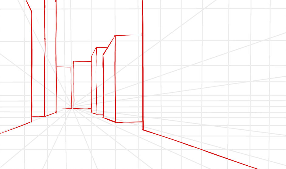 941x555 How To Draw A Scene In One Point Perspective