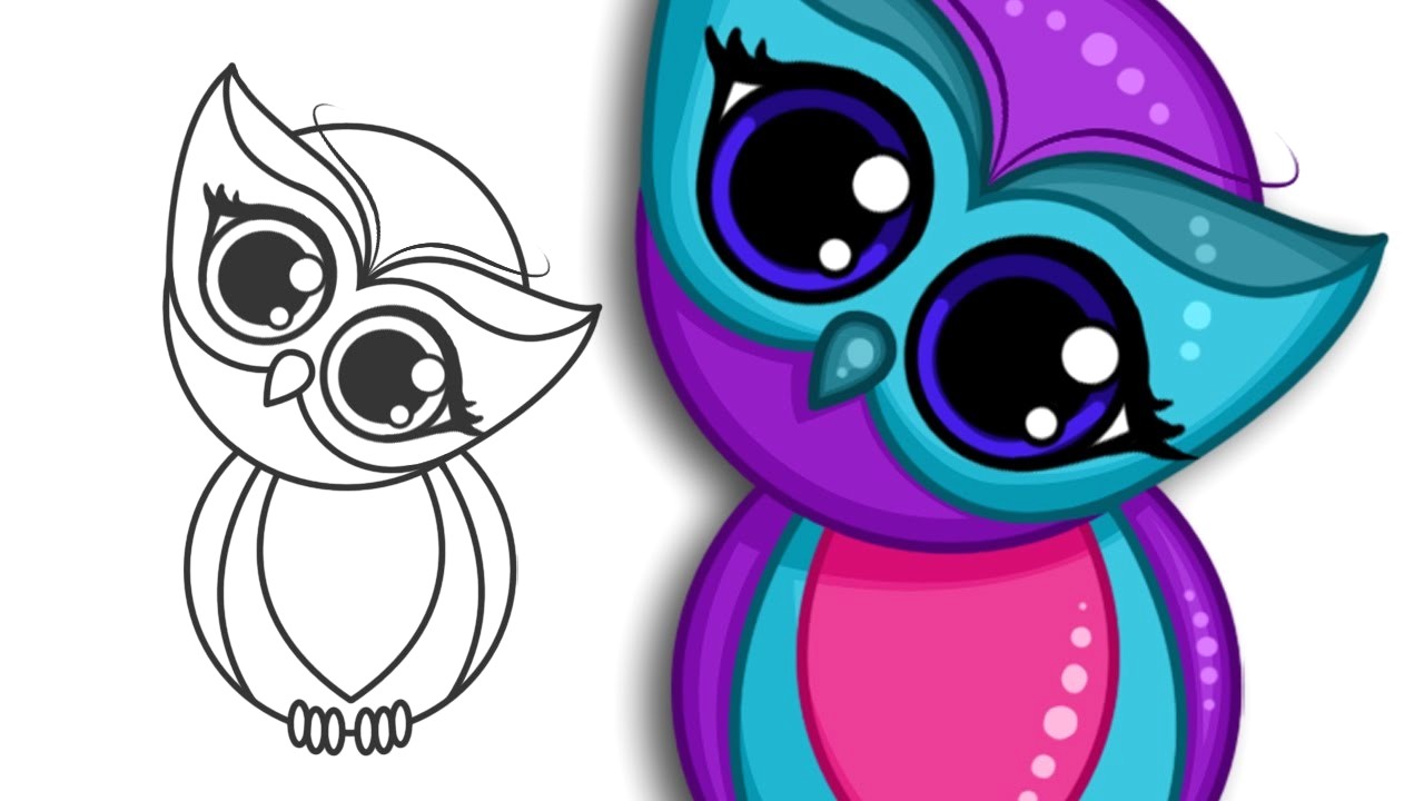 1280x720 Maxresdefault Simple Cute Owl Drawing