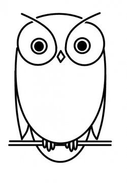 250x359 Small Simple Owl Drawing