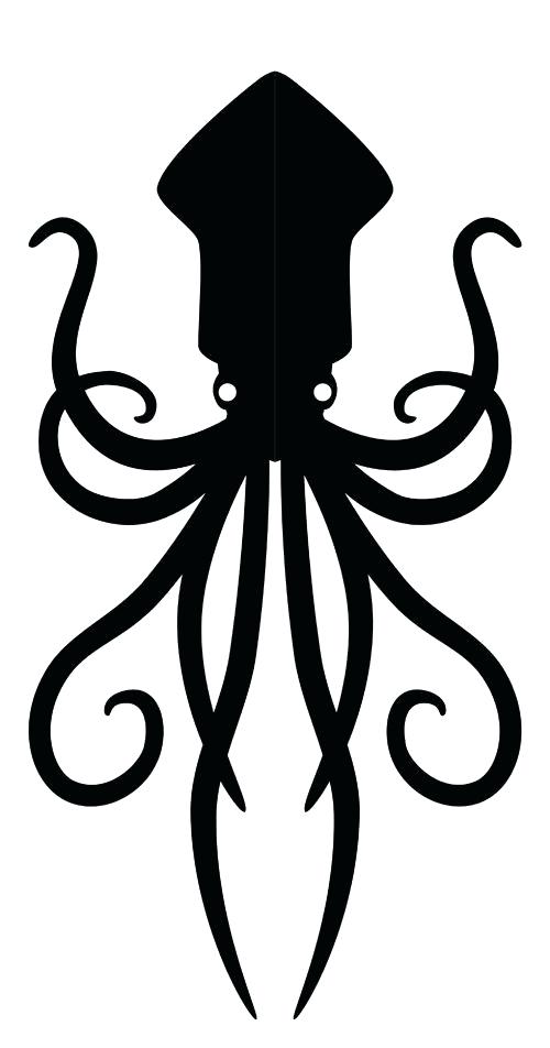 500x952 Simple Octopus Drawing