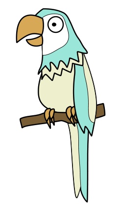 247x428 Drawing A Cartoon Parrot