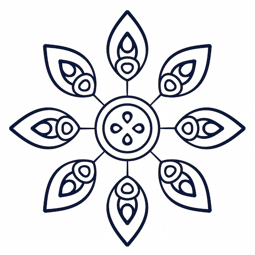 500x500 Simple Mandala