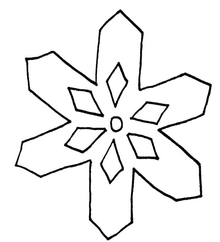700x771 Simple Snowflake Design Drawing A Snowflake Designs Easy Simple