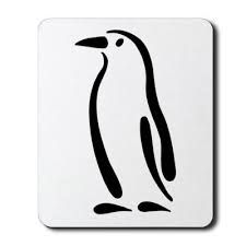 225x225 Penguin Line Art
