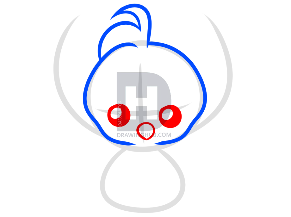 963x720 How To Draw A Kawaii Phoenix, Step