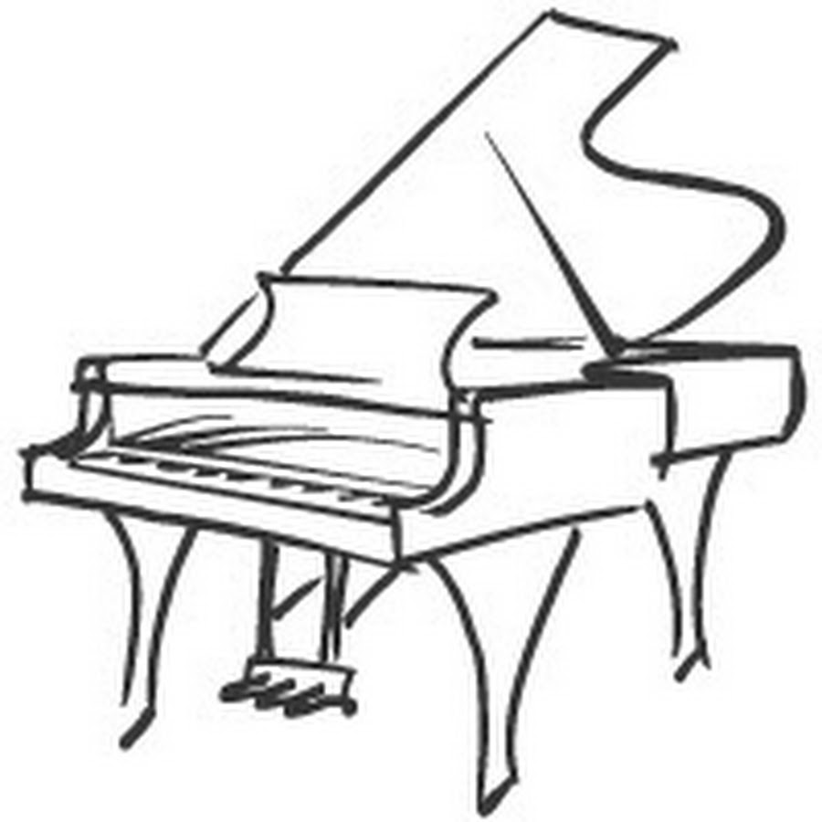 900x900 Piano Drawing Sketch For Free Download