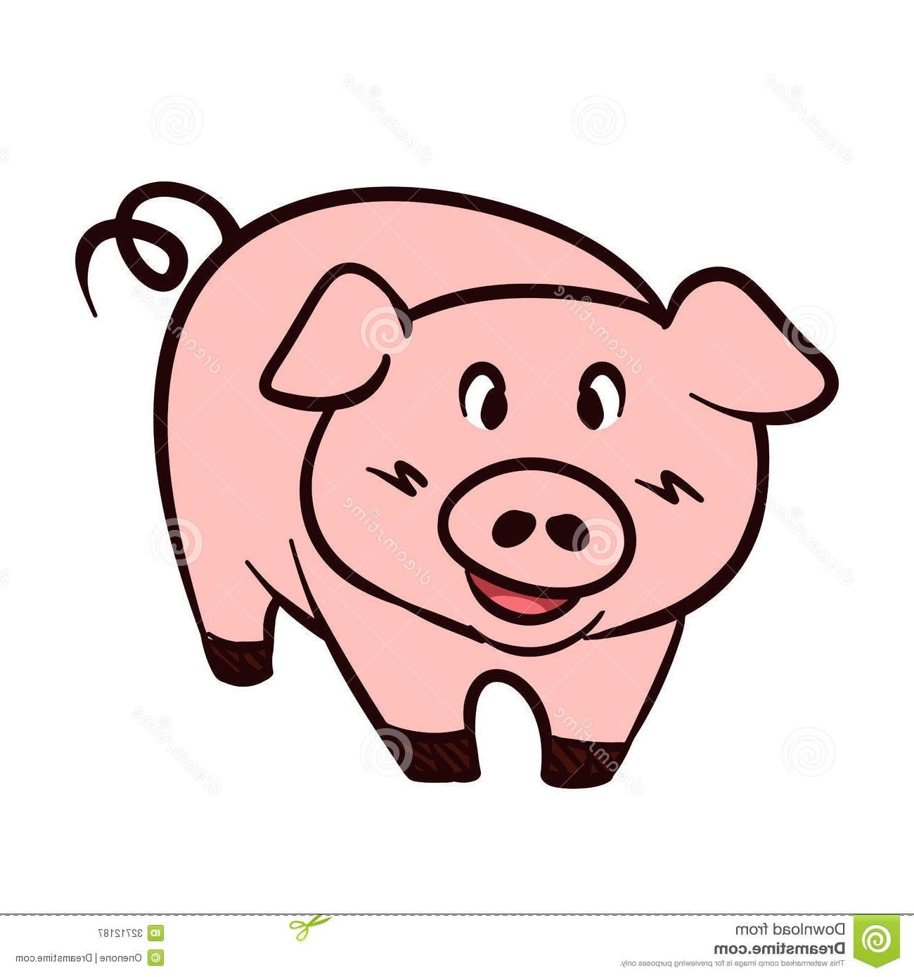 1300x1390 Draw A Simple Pig Step