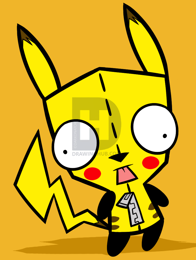777x1034 How To Draw Pikachu Gir, Step