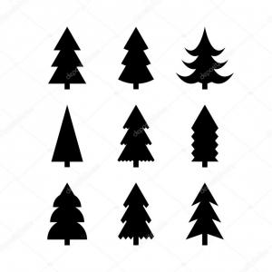 300x300 Simple Pine Tree Silhouette Trees Soidergi