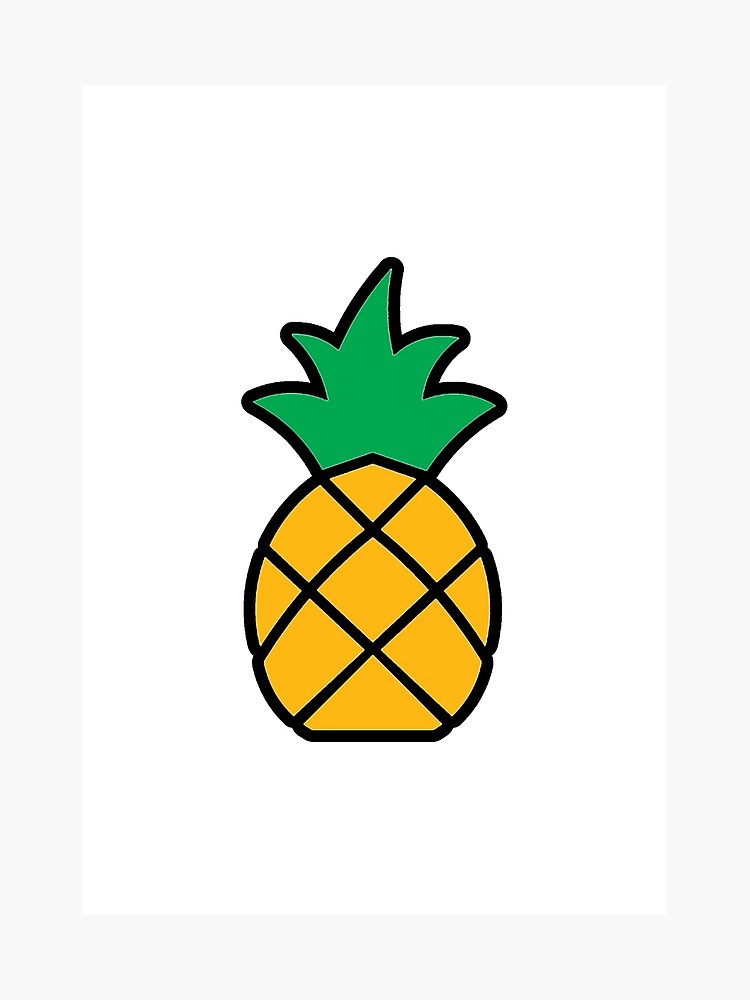 750x1000 Simple Pineapple Photographic Print