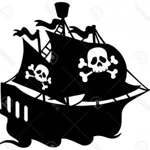 300x300 Set Of Simple Sketch Illustrations Old Sailboats Pirate Ships