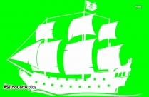 209x136 Simple Pirate Ship Silhouette Silhouette Pics