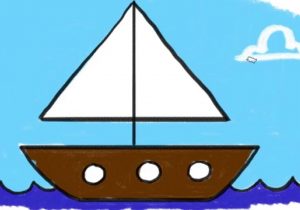 300x210 Boat Drawing For Kids How To Draw A Simple Boat How To Draw