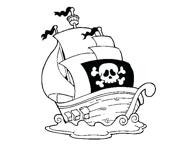 600x470 Coloring Pages Pirate Ship Coloring