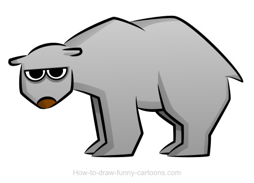 500x360 Polar Bear Drawings