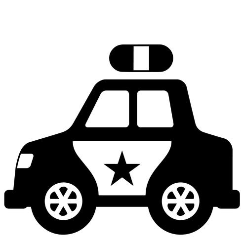 490x490 Police Car Vector