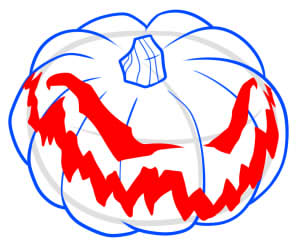 298x248 How To Draw A Scary Pumpkin For Halloween Is Easy
