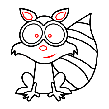 350x350 How To Draw A Raccoon
