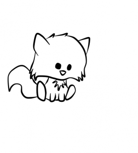 274x302 Draw A Cute Raccoon, Step