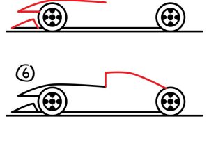 300x210 How To Draw A Car Step