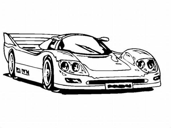 600x449 Simple Race Car Coloring Pages Color Bros