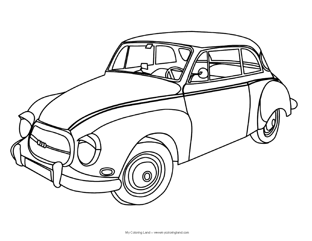 1056x816 Car Coloring Pages Pdf Colouring For Adults Preschool Race Book
