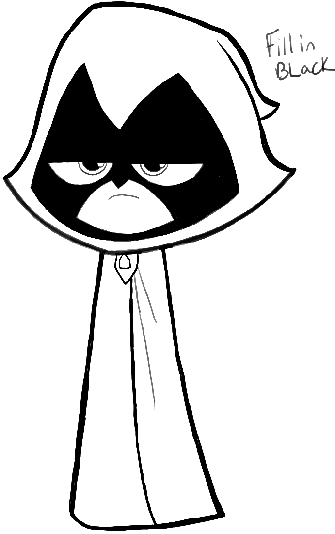 691x1101 How To Draw Raven From Teen Titans Go With Easy Steps Drawing