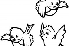 236x157 How To Draw A Bird Simple Realistic Wing For Kids Flying Easy I