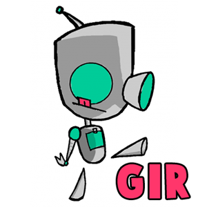 300x300 How To Draw Gir As Robot Without Dog Costume With Easy Lesson