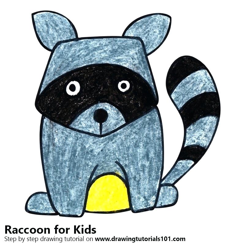 800x800 How To Draw A Racoon How To Draw A Raccoon How To Draw Lego Rocket