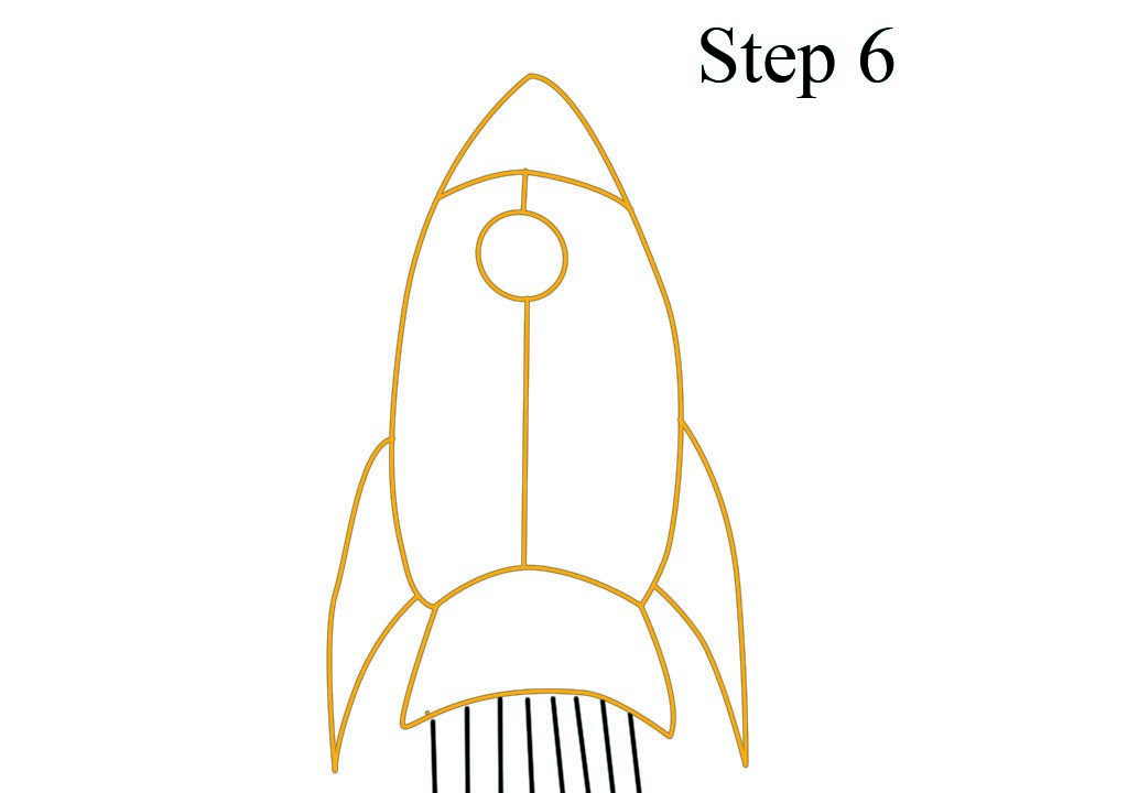 1024x720 Rocket Drawing