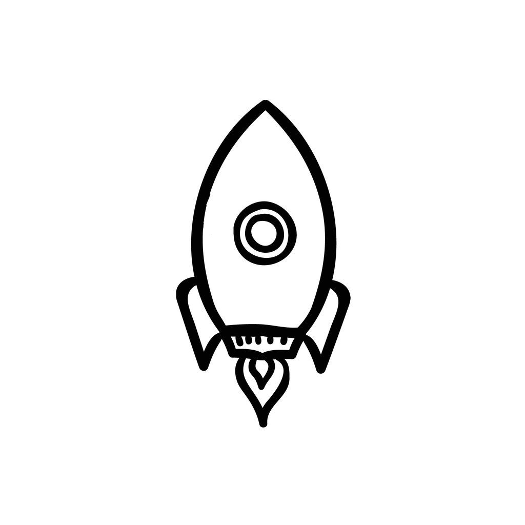 1024x1024 Rocketship Outline Tattoo Ideas Rocket Tattoo, Rocket Ship