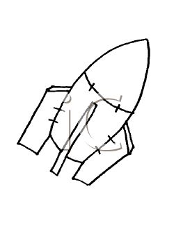 263x350 Simple Rocket Drawing
