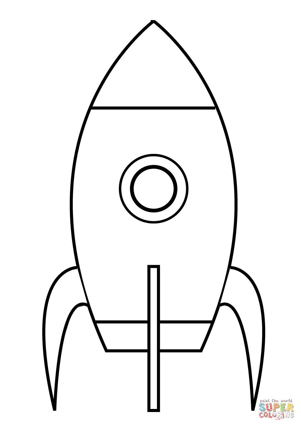 990x1400 Very Simple Rocket Super Coloring Space Spaceship Drawing