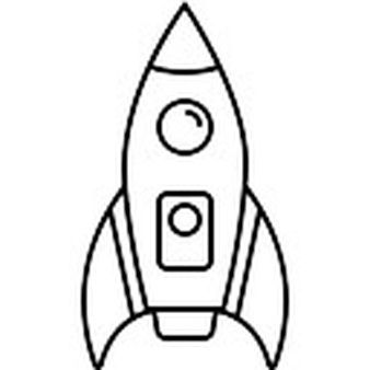 Simple Rocket Ship Drawing | Free download on ClipArtMag