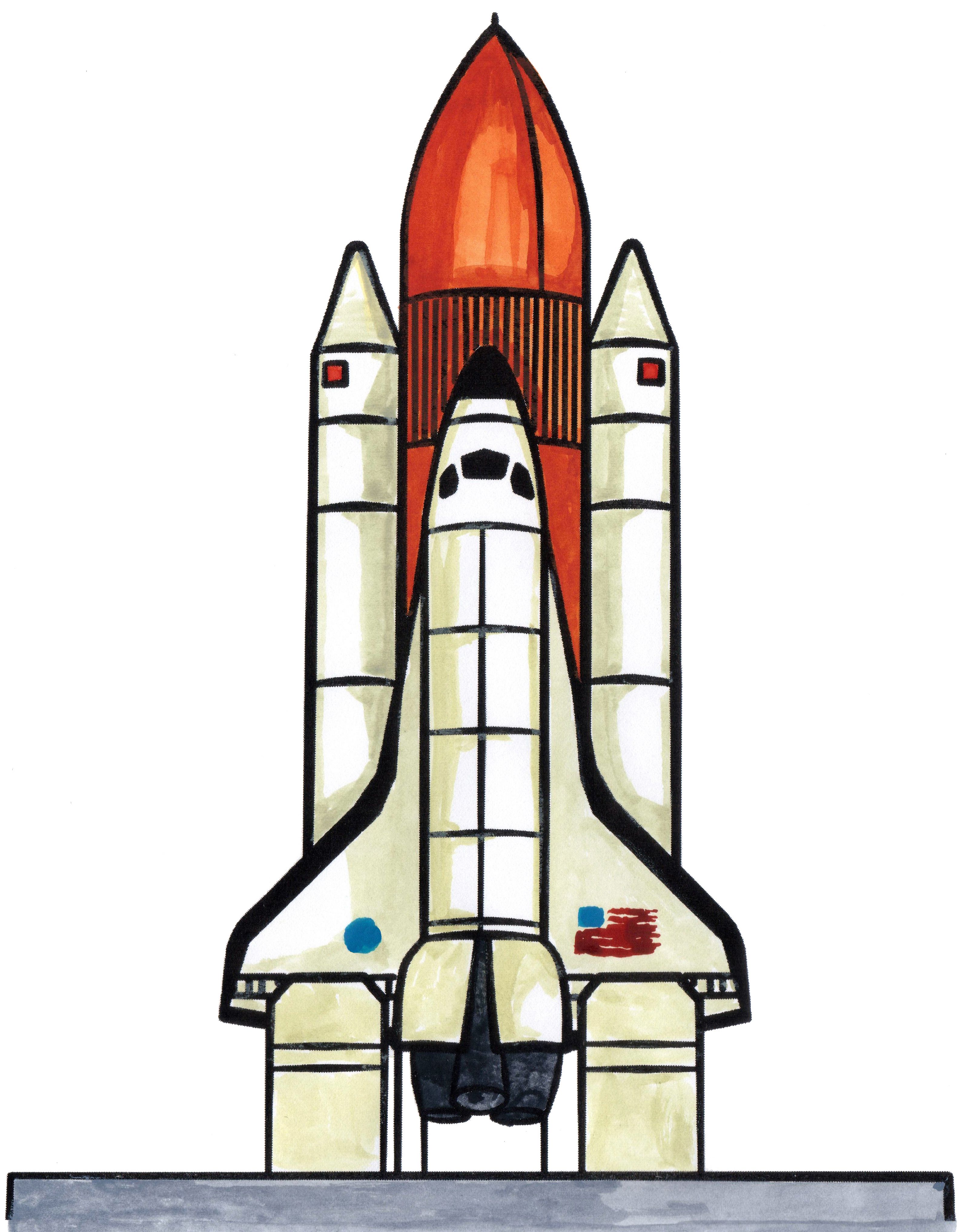 Simple Rocket Ship Drawing | Free download on ClipArtMag