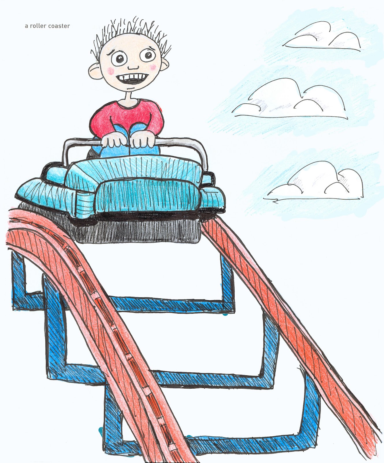 1329x1600 Roller Coaster Drawing Clipart