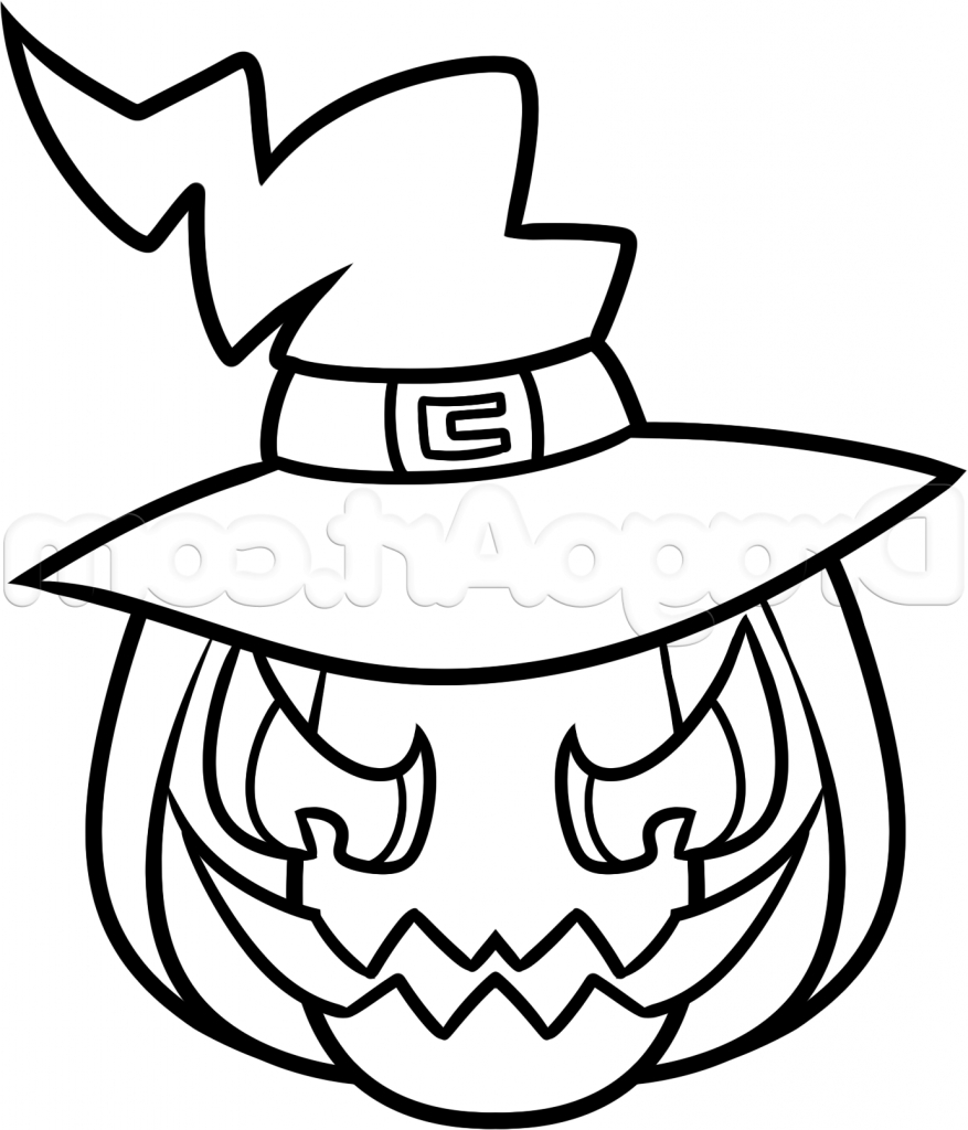 877x1024 Simple Halloween Drawings Halloween Holidays Wizard