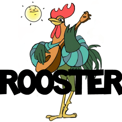 400x400 How To Draw Cartoon Roosters With Easy Step
