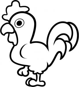 275x302 How To Draw How To Draw A Rooster For Kids