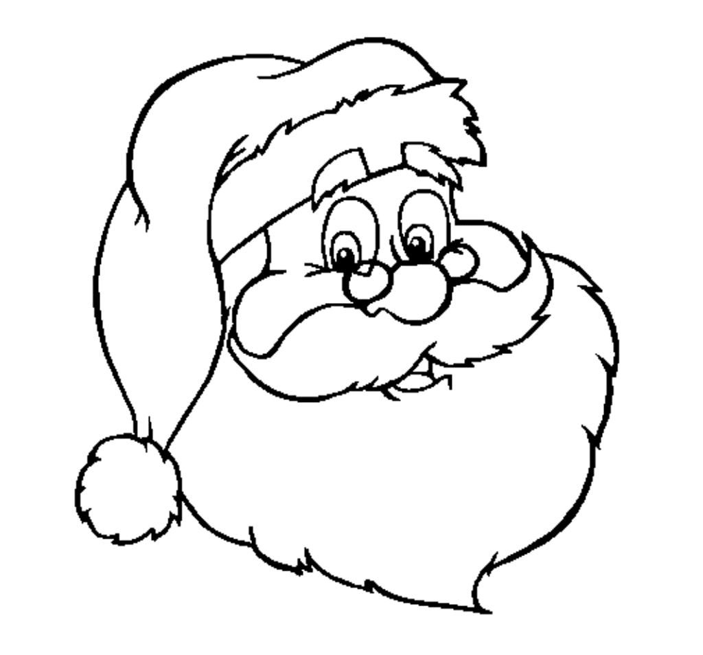 1024x953 Collection Of 'santa Face Drawing' Download More Than Images
