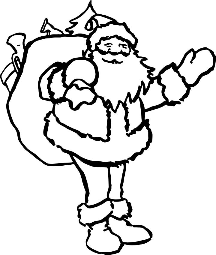 720x850 Simple Santa Clipart
