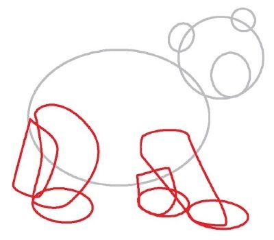 400x350 How To Draw A Bear In Steps Drawing Drawings, Bear Drawing