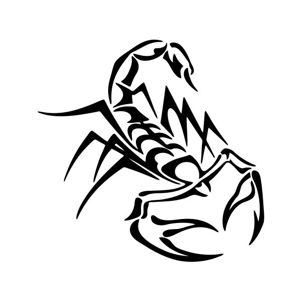 600x600 Simple Color Vinyl Scorpion Stickers Factory
