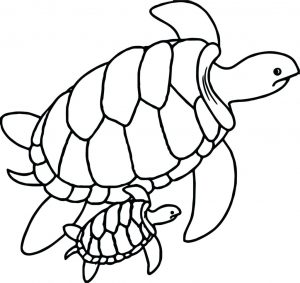 Simple Sea Turtle Drawing | Free download on ClipArtMag