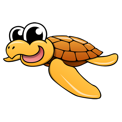 500x500 Simple Cartoon Turtle Drawing